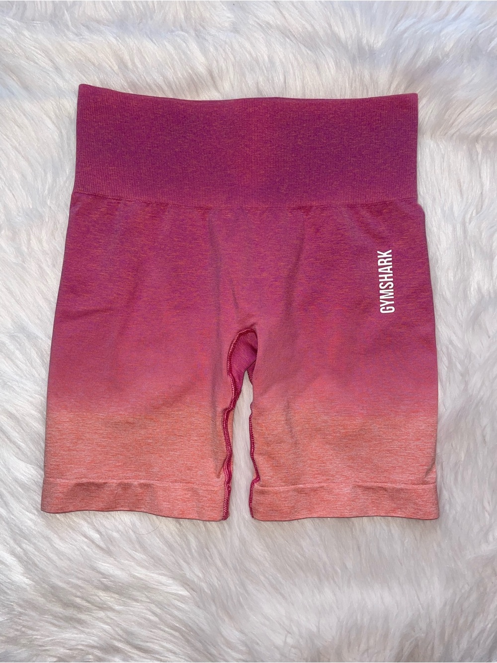 Gymshark adapt ombre seamless shorts biker short women’s S small pink orange gym
